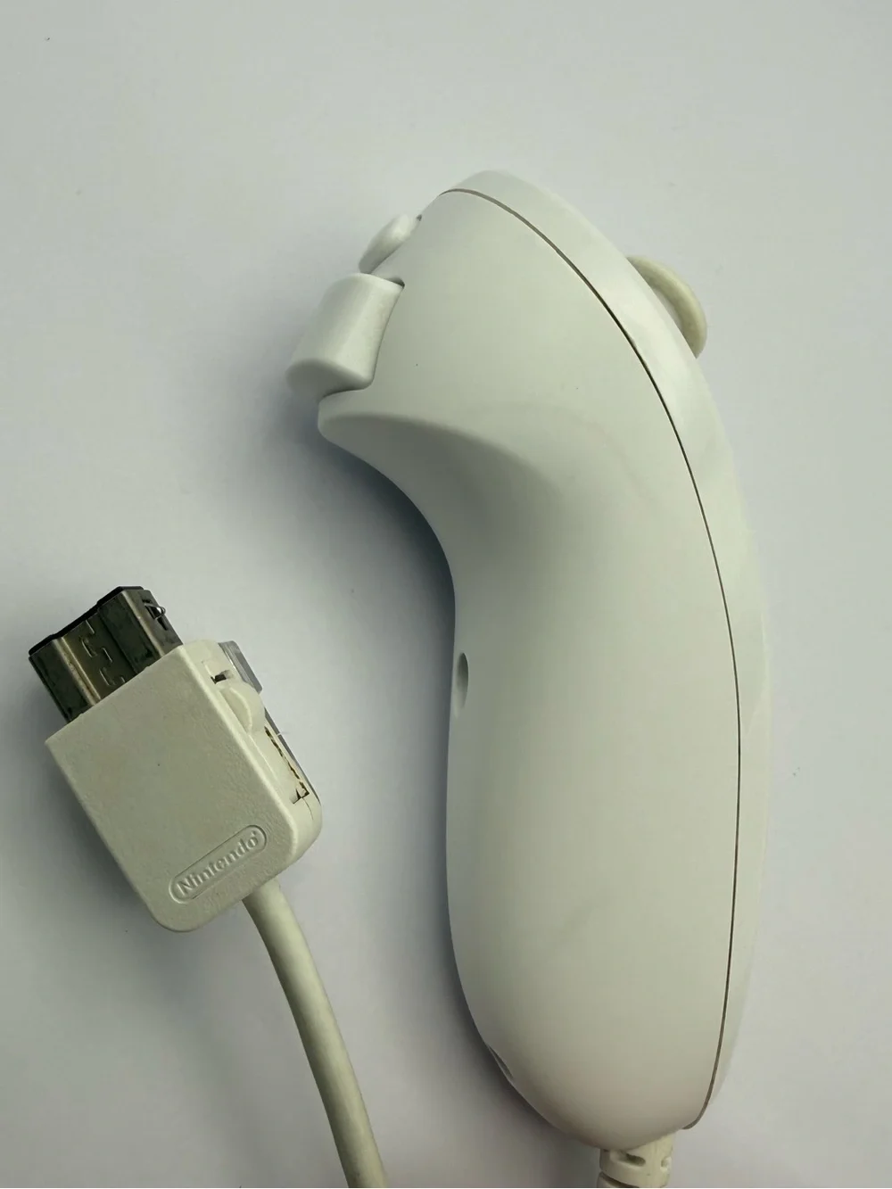 Used OEM White Nunchuck Controller RVL-004 NINTENDO WII / U Official